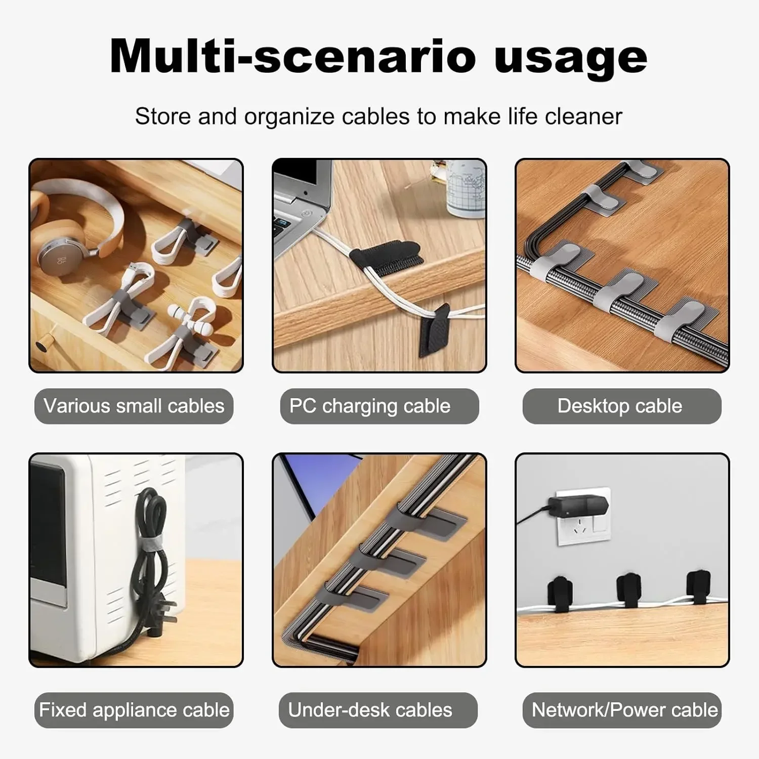Новые многоразовые кабельные с – обзор и цена Desk Organizer